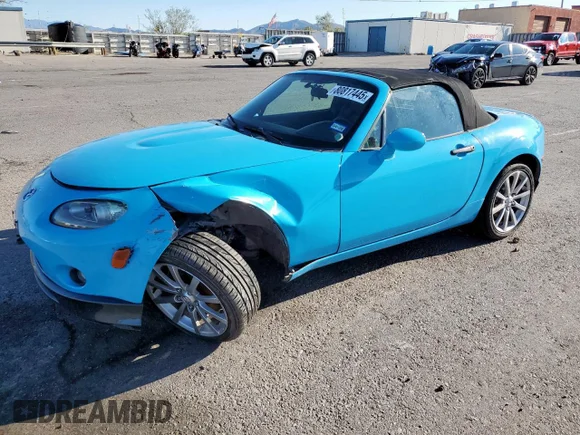 ✅ 2007 Mazda MX-5 Miata Grand Touring • VIN: JM1NC25FX70130786 • Lot: 80817445. Listed on Copart with 88,418 mi. Free auction sales archive from the USA and detailed vehicle history report at DreamBid. Image 1.