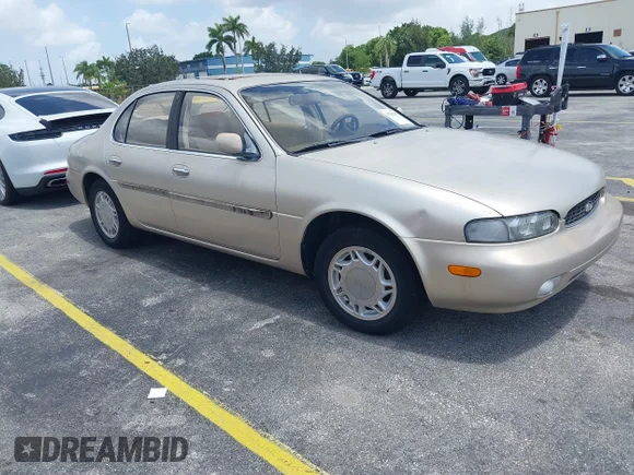 ✅ 1997 Infiniti J30 • VIN: JNKAY21D8VM401577 • Lot: 42705695. Listed on IAAI with 185,879 mi. Free auction sales archive from the USA and detailed vehicle history report at DreamBid. Image 1.