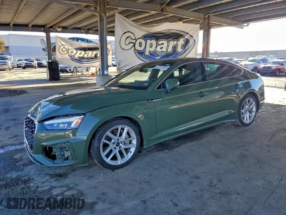 ✅ 2024 Audi A5 Sportback S line Premium Plus • VIN: WAUFACF59RA070144 • Lot: 99568945. Listed on Copart with 53,721 mi. Free auction sales archive from the USA and detailed vehicle history report at DreamBid. Image 1.