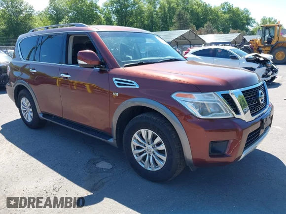 ✅ 2017 Nissan Armada SV • VIN: JN8AY2NC6H9510442 • Lot: 45210280. Wystawiony na IAAI z przebiegiem 143 890 mil. Bezpłatny archiwum sprzedaży aukcyjnych z USA i szczegółowy raport historii pojazdu na DreamBid. Zdjęcie 1.