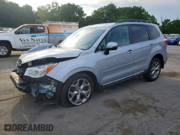 ✅ 2016 Subaru Forester Touring • VIN: JF2SJAXC5GH423147 • Lot: 58971666. Listed on Copart with 83,805 mi. Free auction sales archive from the USA and detailed vehicle history report at DreamBid. Image 1.