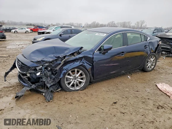 ✅ 2016 Mazda 6 i Sport • VIN: JM1GJ1U54G1487473 • Lot: 79962335. Wystawiony na Copart z przebiegiem Nie podano. Bezpłatny archiwum sprzedaży aukcyjnych z USA i szczegółowy raport historii pojazdu na DreamBid. Zdjęcie 1.