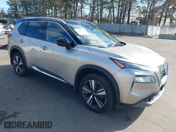 ✅ 2021 Nissan Rogue SL • VIN: JN8AT3CB9MW218679 • Лот: 44789360. Опубликован ранее на IAAI с пробегом 141 339 миль. Бесплатный доступ к архиву аукционных продаж из США и подробный отчёт об истории автомобиля на DreamBid. Изображение 1.