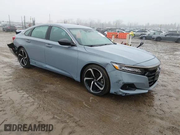 ✅ 2022 Honda Accord Sport • VIN: 1HGCV1F31NA021240 • Lot: 44007104. Wystawiony na IAAI z przebiegiem 52 317 mil. Bezpłatny archiwum sprzedaży aukcyjnych z USA i szczegółowy raport historii pojazdu na DreamBid. Zdjęcie 1.