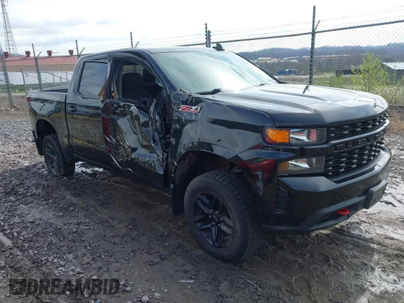 ✅ 2021 Chevrolet Silverado 1500 Custom Trail Boss • VIN: 1GCPYCEF3MZ197429 • Lot: 44771568. Listed on IAAI with 59,667 mi. Free auction sales archive from the USA and detailed vehicle history report at DreamBid. Image 1.