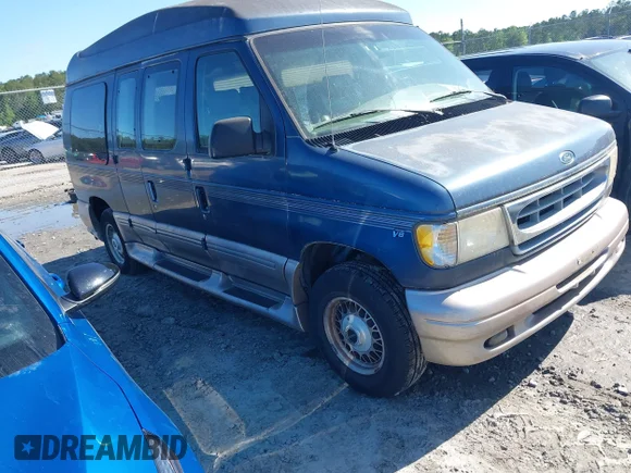 ✅ 1998 Ford Econoline Cargo Recreational • VIN: 1FDPE24LXWHA20990 • Лот: 42015107. Опубліковано раніше на IAAI з пробігом 224 721 миль. Безкоштовний доступ до архіву аукціонних продажів зі США та докладний звіт про історію автомобіля на DreamBid. Зображення 1.