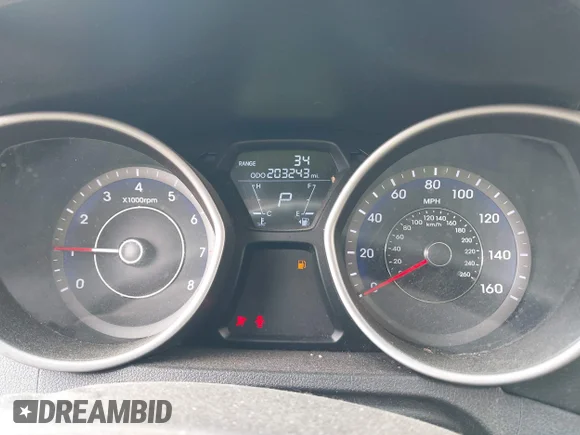 ✅ 2013 Hyundai Elantra GS • VIN: KMHDH6AE1DU004883 • Lot: 45485065. Listed on IAAI with 203,243 mi. Free auction sales archive from the USA and detailed vehicle history report at DreamBid. Image 7.