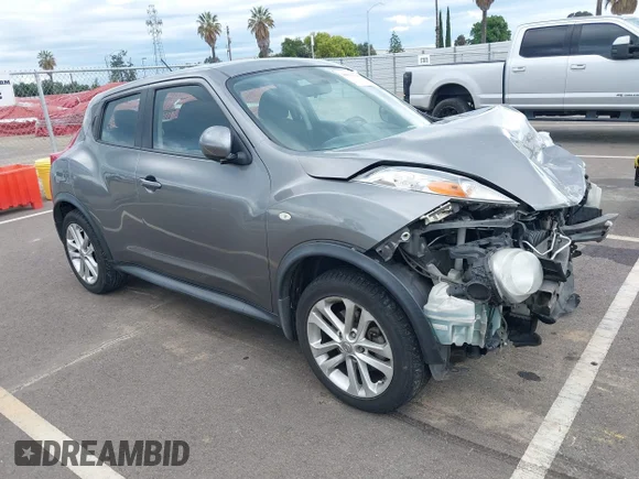 ✅ 2013 Nissan Juke SV • VIN: JN8AF5MVXDT216159 • Lot: 44814348. Listed on IAAI with 148,517 mi. Free auction sales archive from the USA and detailed vehicle history report at DreamBid. Image 1.