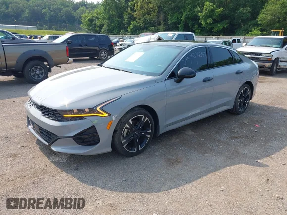 ✅ 2023 Kia K5 GT-Line • VIN: 5XXG64J21PG221393 • Лот: 42370397. Опубліковано раніше на IAAI з пробігом 34 701 миль. Безкоштовний доступ до архіву аукціонних продажів зі США та докладний звіт про історію автомобіля на DreamBid. Зображення 2.