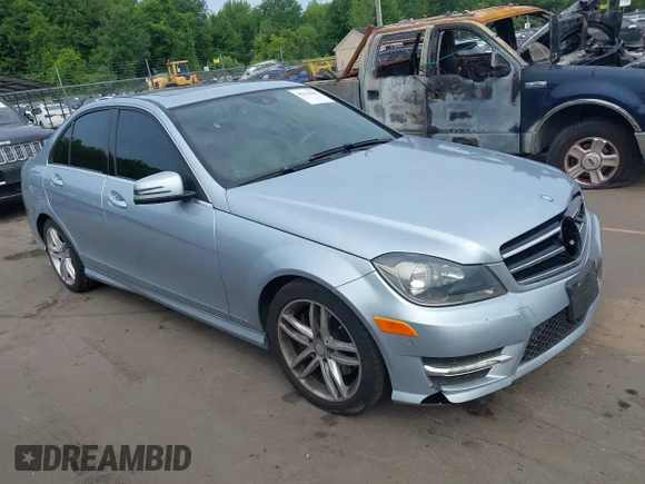 ✅ 2014 Mercedes-Benz C 300 Sport • VIN: WDDGF8AB2EG246693 • Lot: 45314363. Listed on IAAI with 125,675 mi. Free auction sales archive from the USA and detailed vehicle history report at DreamBid. Image 1.