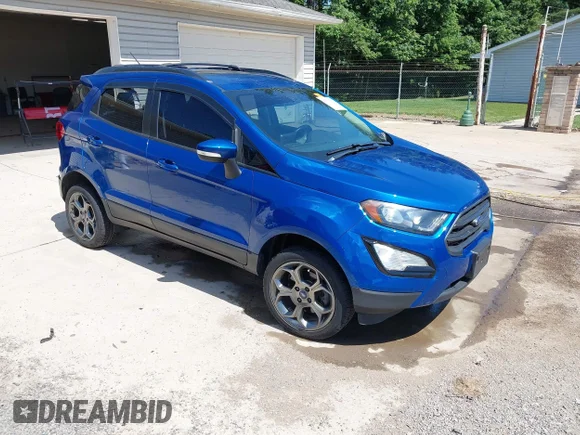 ✅ 2018 Ford EcoSport SES • VIN: MAJ6P1CL9JC233284 • Lot: 45399153. Wystawiony na IAAI z przebiegiem 52 221 mil. Bezpłatny archiwum sprzedaży aukcyjnych z USA i szczegółowy raport historii pojazdu na DreamBid. Zdjęcie 1.