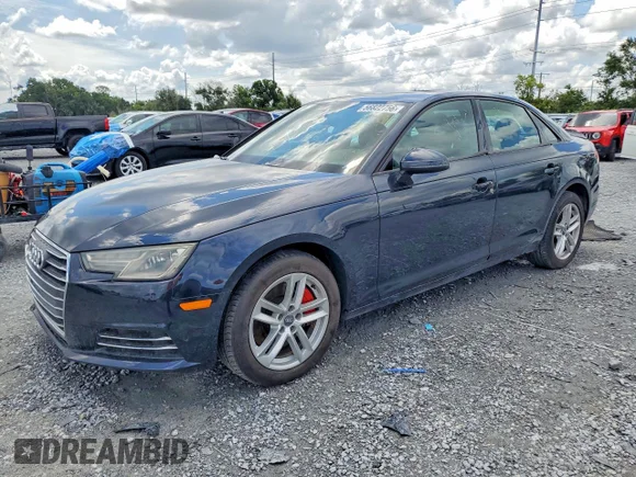 ✅ 2017 Audi A4 Premium • VIN: WAUANAF41HA165273 • Лот: 56822756. Опубликован ранее на Copart с пробегом 132 699 миль. Бесплатный доступ к архиву аукционных продаж из США и подробный отчёт об истории автомобиля на DreamBid. Изображение 1.