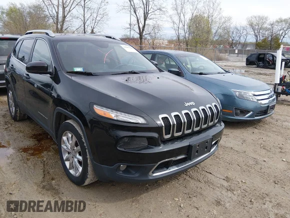✅ 2016 Jeep Cherokee Limited • VIN: 1C4PJMDB2GW244688 • Lot: 44885208. Listed on IAAI with 139,078 mi. Free auction sales archive from the USA and detailed vehicle history report at DreamBid. Image 1.