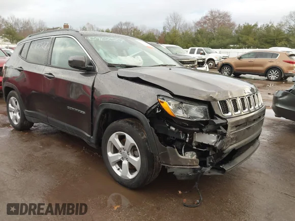 ✅ 2019 Jeep Compass Altitude • VIN: 3C4NJCBB7KT852063 • Lot: 43962327. Wystawiony na IAAI z przebiegiem 37 401 mil. Bezpłatny archiwum sprzedaży aukcyjnych z USA i szczegółowy raport historii pojazdu na DreamBid. Zdjęcie 1.