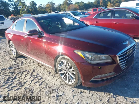✅ 2016 Hyundai Genesis 3.8L • VIN: KMHGN4JE7GU142619 • Лот: 43656076. Опубліковано раніше на IAAI з пробігом 151 722 миль. Безкоштовний доступ до архіву аукціонних продажів зі США та докладний звіт про історію автомобіля на DreamBid. Зображення 1.