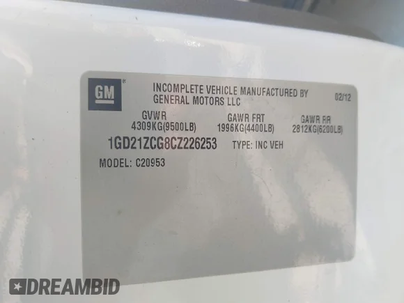 ✅ 2012 GMC Sierra 2500HD • VIN: 1GD21ZCG8CZ226253 • Лот: 43433578. Опубликован ранее на IAAI с пробегом 327 193 миль. Бесплатный доступ к архиву аукционных продаж из США и подробный отчёт об истории автомобиля на DreamBid. Изображение 9.