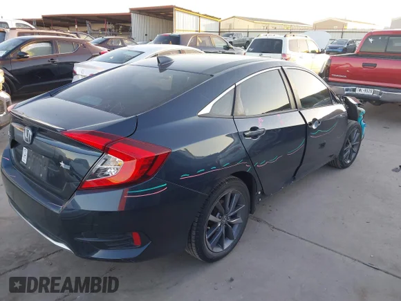 ✅ 2020 Honda Civic EX • VIN: 19XFC1F31LE013456 • Lot: 43631764. Wystawiony na IAAI z przebiegiem 65 316 mil. Bezpłatny archiwum sprzedaży aukcyjnych z USA i szczegółowy raport historii pojazdu na DreamBid. Zdjęcie 4.
