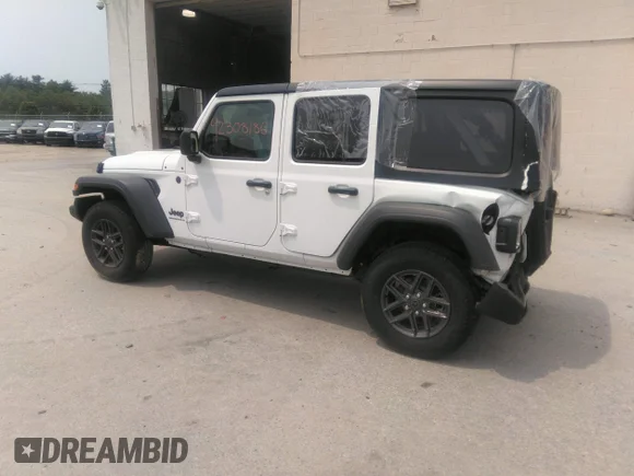 ✅ 2025 Jeep Wrangler Sport S • VIN: 1C4PJXDN4SW540350 • Lot: 42308186. Listed on IAAI with 1,309 mi. Free auction sales archive from the USA and detailed vehicle history report at DreamBid. Image 3.