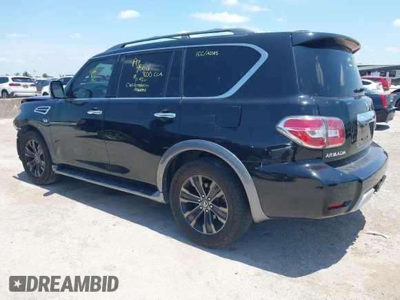 ✅ 2018 Nissan Armada SL • VIN: JN8AY2NC5J9551103 • Лот: 42488327. Опубликован ранее на IAAI с пробегом 117 709 миль. Бесплатный доступ к архиву аукционных продаж из США и подробный отчёт об истории автомобиля на DreamBid. Изображение 3.