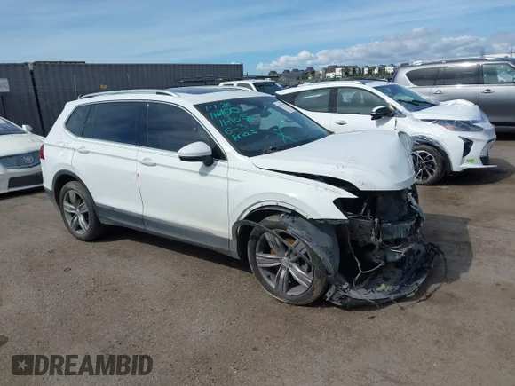 ✅ 2018 Volkswagen Tiguan SEL Premium • VIN: 3VV4B7AX9JM098638 • Lot: 44393318. Listed on IAAI with 134,817 mi. Free auction sales archive from the USA and detailed vehicle history report at DreamBid. Image 1.