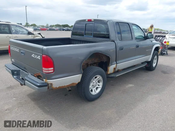 ✅ 2002 Dodge Dakota SLT • VIN: 1B7HG48N32S657727 • Lot: 45033488. Wystawiony na IAAI z przebiegiem 279 446 mil. Bezpłatny archiwum sprzedaży aukcyjnych z USA i szczegółowy raport historii pojazdu na DreamBid. Zdjęcie 4.