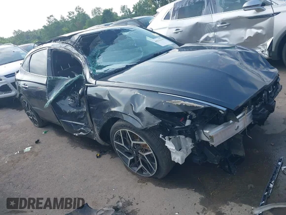 ✅ 2023 Hyundai Sonata N Line • VIN: KMHL14JC5PA327732 • Лот: 45532119. Опубликован ранее на IAAI с пробегом 49 807 миль. Бесплатный доступ к архиву аукционных продаж из США и подробный отчёт об истории автомобиля на DreamBid. Изображение 1.
