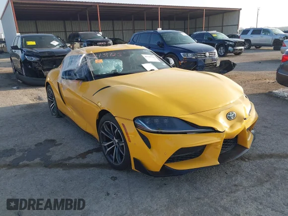 ✅ 2022 Toyota Supra 2.0 • VIN: WZ1DB2C01NW049250 • Лот: 41731725. Опубліковано раніше на IAAI з пробігом Не вказано. Безкоштовний доступ до архіву аукціонних продажів зі США та докладний звіт про історію автомобіля на DreamBid. Зображення 1.