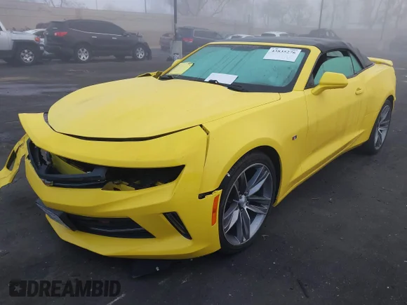 ✅ 2017 Chevrolet Camaro 1LT • VIN: 1G1FB3DS6H0132024 • Lot: 43835276. Wystawiony na IAAI z przebiegiem 50 517 mil. Bezpłatny archiwum sprzedaży aukcyjnych z USA i szczegółowy raport historii pojazdu na DreamBid. Zdjęcie 2.