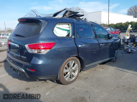 ✅ 2015 Nissan Pathfinder SV • VIN: 5N1AR2MN1FC685253 • Lot: 43941713. Listed on IAAI with 94,997 mi. Free auction sales archive from the USA and detailed vehicle history report at DreamBid. Image 4.