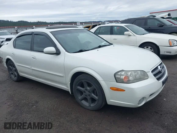 ✅ 2002 Nissan Maxima SE • VIN: JN1DA31A52T314643 • Lot: 44635079. Listed on IAAI with 145,603 mi. Free auction sales archive from the USA and detailed vehicle history report at DreamBid. Image 1.