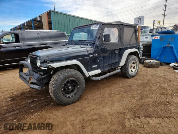 ✅ 2001 Jeep Wrangler SE • VIN: 1J4FA29P11P348928 • Лот: 78728665. Опубликован ранее на Copart с пробегом 100 671 миль. Бесплатный доступ к архиву аукционных продаж из США и подробный отчёт об истории автомобиля на DreamBid. Изображение 1.