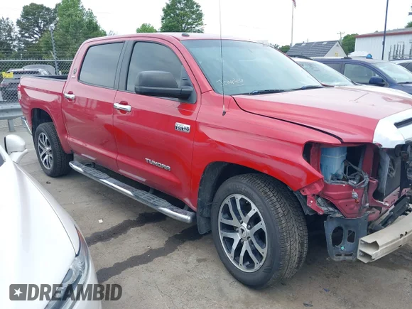 ✅ 2017 Toyota Tundra SR5 • VIN: 5TFDW5F18HX602659 • Lot: 45041554. Listed on IAAI with 205,657 mi. Free auction sales archive from the USA and detailed vehicle history report at DreamBid. Image 1.