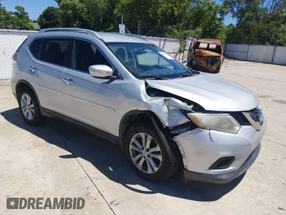 ✅ 2014 Nissan Rogue SL • VIN: 5N1AT2MT6EC823593 • Lot: 45380953. Listed on IAAI with 177,164 mi. Free auction sales archive from the USA and detailed vehicle history report at DreamBid. Image 1.