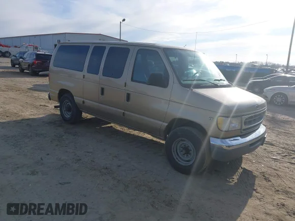 ✅ 1999 Ford Econoline Passenger XL • VIN: 1FBNE31L9XHA02637 • Lot: 44244968. Listed on IAAI with 239,688 mi. Free auction sales archive from the USA and detailed vehicle history report at DreamBid. Image 1.