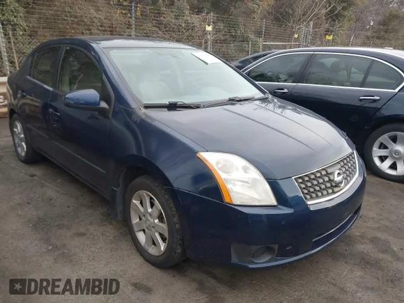 ✅ 2007 Nissan Sentra 2.0 • VIN: 3N1AB61E57L710152 • Lot: 43961755. Listed on IAAI with 195,757 mi. Free auction sales archive from the USA and detailed vehicle history report at DreamBid. Image 1.