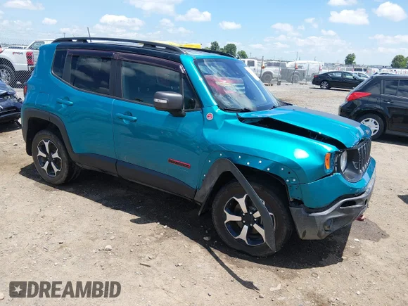 ✅ 2021 Jeep Renegade Trailhawk • VIN: ZACNJDC11MPM38375 • Lot: 45360183. Wystawiony na IAAI z przebiegiem 113 470 mil. Bezpłatny archiwum sprzedaży aukcyjnych z USA i szczegółowy raport historii pojazdu na DreamBid. Zdjęcie 1.