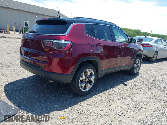 ✅ 2021 Jeep Compass Limited • VIN: 3C4NJDCB5MT578661 • Lot: 45052984. Listed on IAAI with 69,092 mi. Free auction sales archive from the USA and detailed vehicle history report at DreamBid. Image 4.