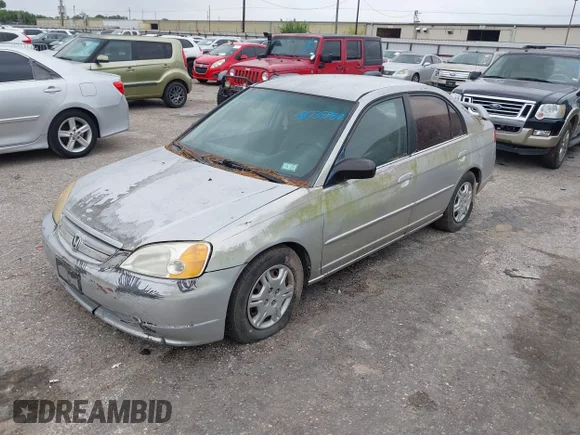 ✅ 2002 Honda Civic LX • VIN: 1HGES16592L067840 • Lot: 45035980. Wystawiony na IAAI z przebiegiem 240 067 mil. Bezpłatny archiwum sprzedaży aukcyjnych z USA i szczegółowy raport historii pojazdu na DreamBid. Zdjęcie 2.