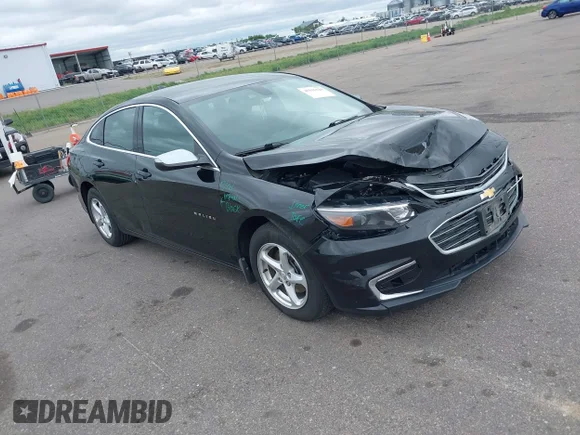 ✅ 2017 Chevrolet Malibu LS • VIN: 1G1ZB5ST0HF275746 • Лот: 45136620. Опубликован ранее на IAAI с пробегом 66 114 миль. Бесплатный доступ к архиву аукционных продаж из США и подробный отчёт об истории автомобиля на DreamBid. Изображение 1.