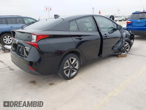 ✅ 2019 Toyota Prius LE • VIN: JTDKARFU2K3099555 • Lot: 43939313. Wystawiony na IAAI z przebiegiem 90 704 mil. Bezpłatny archiwum sprzedaży aukcyjnych z USA i szczegółowy raport historii pojazdu na DreamBid. Zdjęcie 4.