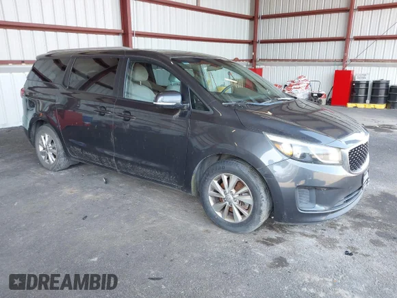 ✅ 2016 Kia Sedona LX • VIN: KNDMB5C12G6095407 • Lot: 42068116. Wystawiony na IAAI z przebiegiem 189 224 mil. Bezpłatny archiwum sprzedaży aukcyjnych z USA i szczegółowy raport historii pojazdu na DreamBid. Zdjęcie 1.