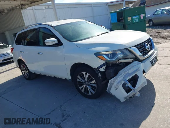 ✅ 2017 Nissan Pathfinder Platinum • VIN: 5N1DR2MM7HC637781 • Lot: 45391208. Listed on IAAI with 211,264 mi. Free auction sales archive from the USA and detailed vehicle history report at DreamBid. Image 1.