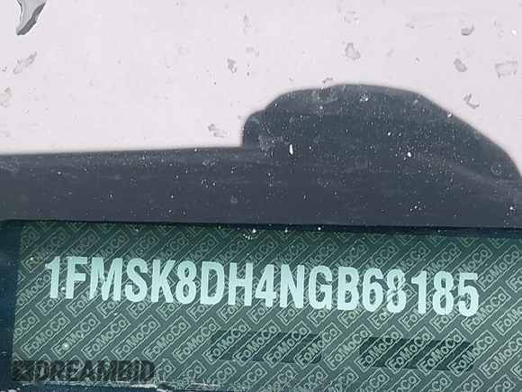 ✅ 2022 Ford Explorer XLT • VIN: 1FMSK8DH4NGB68185 • Lot: 43938114. Wystawiony na IAAI z przebiegiem 88 144 mil. Bezpłatny archiwum sprzedaży aukcyjnych z USA i szczegółowy raport historii pojazdu na DreamBid. Zdjęcie 9.