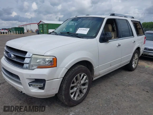 ✅ 2015 Ford Expedition Limited • VIN: 1FMJU2AT5FEF27617 • Lot: 42120462. Wystawiony na IAAI z przebiegiem 416 300 mil. Bezpłatny archiwum sprzedaży aukcyjnych z USA i szczegółowy raport historii pojazdu na DreamBid. Zdjęcie 2.