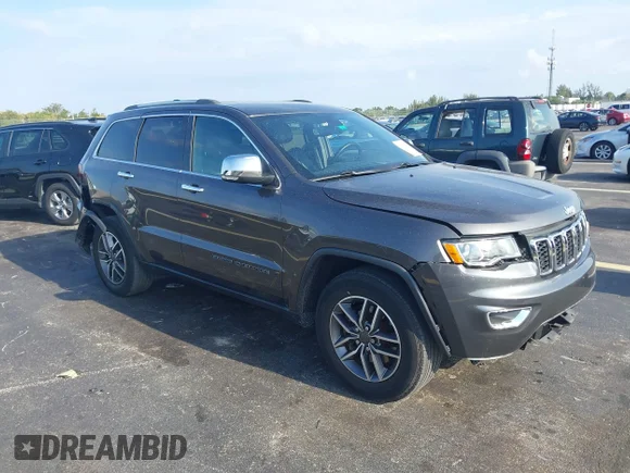 ✅ 2021 Jeep Grand Cherokee Limited • VIN: 1C4RJEBG2MC601488 • Lot: 45097039. Listed on IAAI with 62,283 mi. Free auction sales archive from the USA and detailed vehicle history report at DreamBid. Image 1.