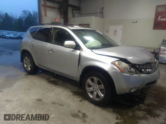 ✅ 2006 Nissan Murano S • VIN: JN8AZ08T66W406626 • Lot: 41188958. Wystawiony na IAAI z przebiegiem Nie podano. Bezpłatny archiwum sprzedaży aukcyjnych z USA i szczegółowy raport historii pojazdu na DreamBid. Zdjęcie 1.
