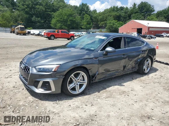 ✅ 2021 Audi A5 Sportback S line Premium Plus • VIN: WAUFACF55MA016168 • Лот: 65001115. Опубликован ранее на Copart с пробегом 80 143 миль. Бесплатный доступ к архиву аукционных продаж из США и подробный отчёт об истории автомобиля на DreamBid. Изображение 1.
