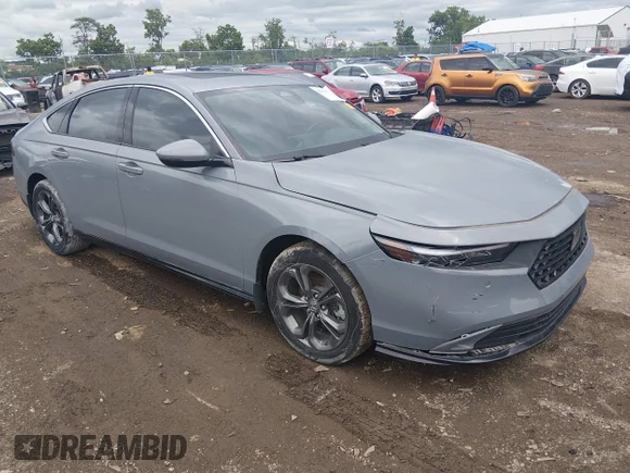 ✅ 2023 Honda Accord EX-L • VIN: 1HGCY2F67PA014755 • Лот: 45443091. Опубліковано раніше на IAAI з пробігом 20 964 миль. Безкоштовний доступ до архіву аукціонних продажів зі США та докладний звіт про історію автомобіля на DreamBid. Зображення 1.